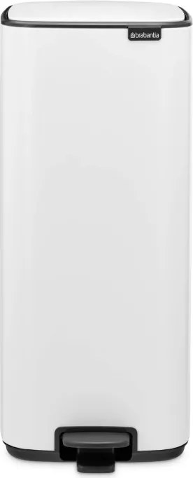 Cos de gunoi Brabantia Bo Pedal 1010120, 30 l, Inchidere usoara, Baza antiderapanta, Alb
