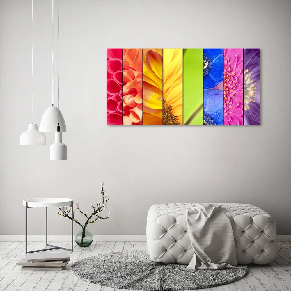 Tablou acrilic Flori colorate