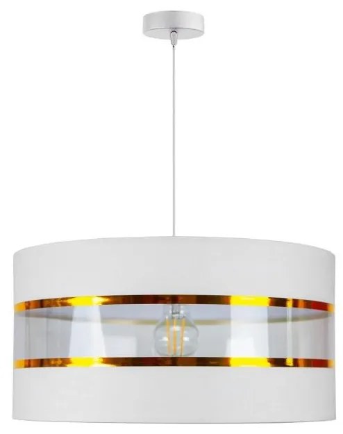Lustră pe cablu LIND 1xE27/60W/230V alb