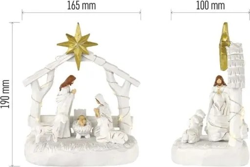 Decorațiune LED de Crăciun 20xLED/2xAAA alb cald