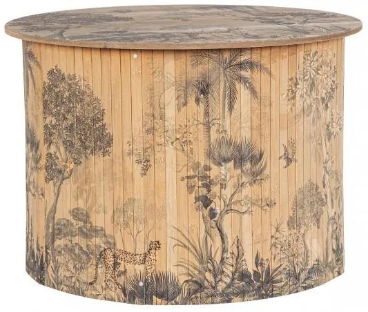 Masuta de cafea finisaj natural din Bambus, ∅ 58 cm, Namika Bizzotto