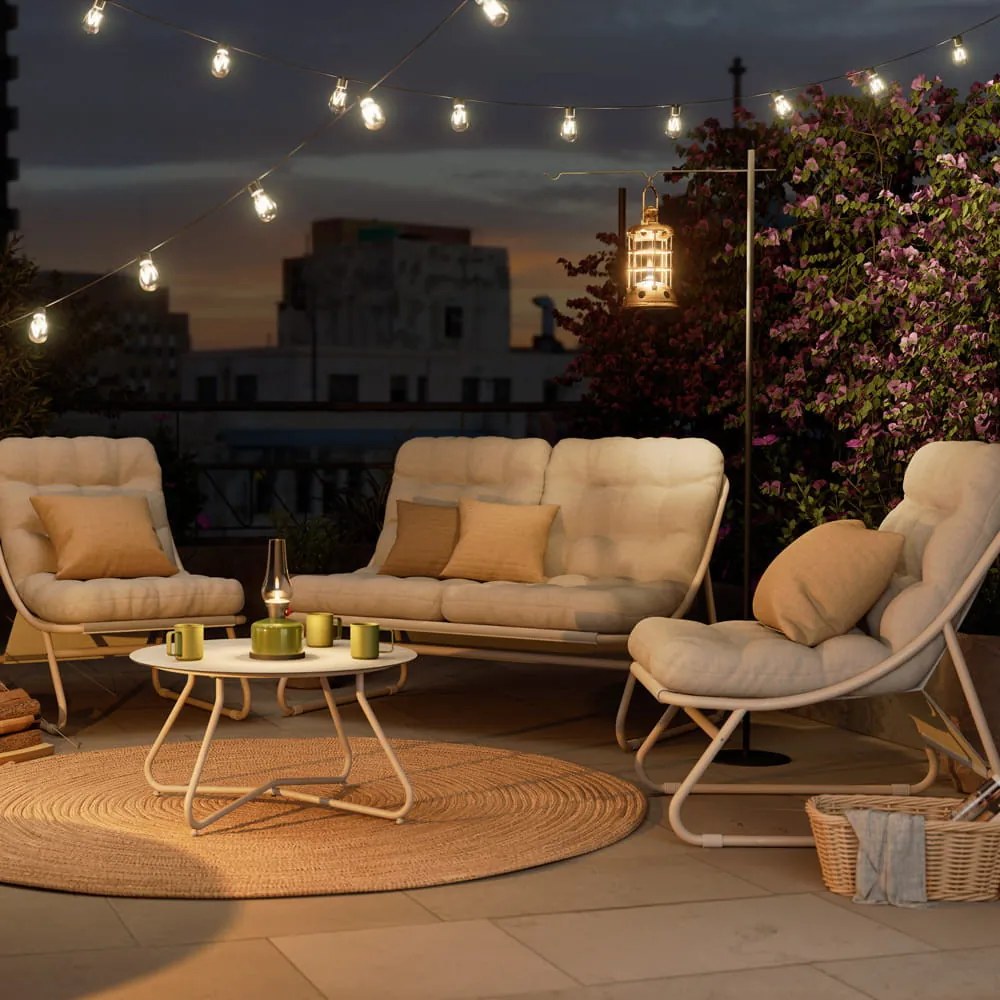 Set de mobilier de grădină CLOUD cu 4 locuri