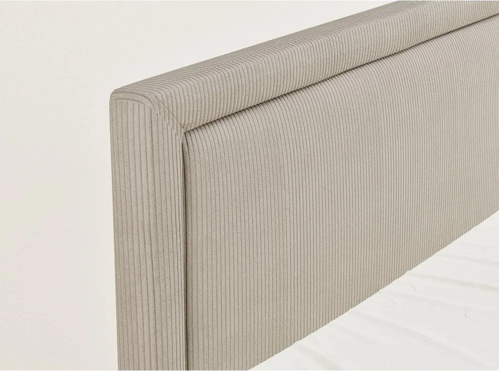 Pat boxspring bej cu spațiu de depozitare 180x200 cm Fresco – Maison de Rêve