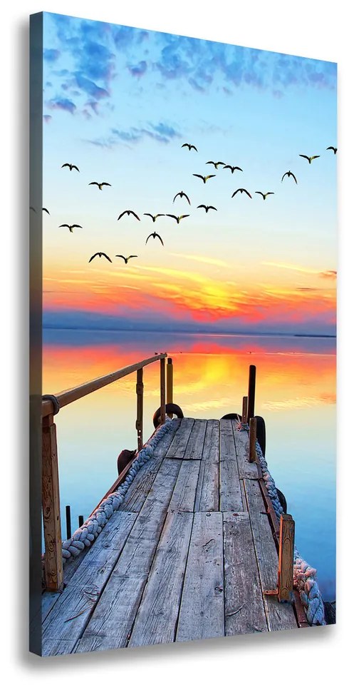 Print pe canvas Debarcader din lemn