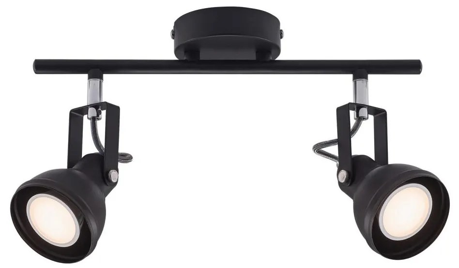 Spot Nordlux ASLAK 2xGU10/35W/230V negru