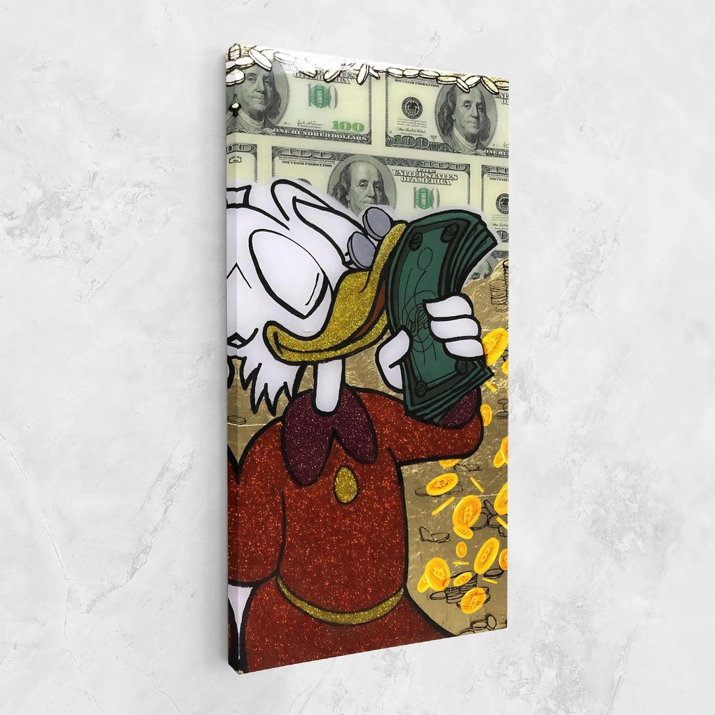 Tablou Canvas, 80x160cm, Dormitor si Living, Moderne, Digitale, Smell Like Money