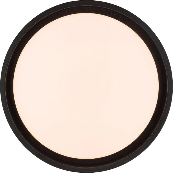 Brilliant - Plafonieră LED SONORA, 12W, 230V, 3000K, Ø 31 cm, negru