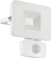 Proiector cu senzor si LED integrat Eglo Faedo 10W 900 lumeni IP44, lumina rece, alb