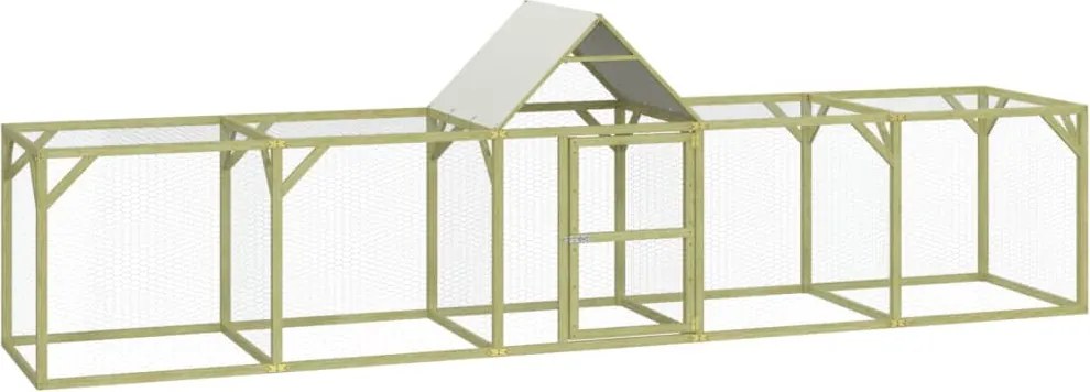 vidaXL Coteț de găini, 500x100x150 cm, lemn masiv de pin impregnat