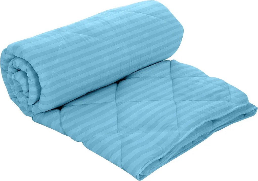 Pilota Alcam Damasc Bleu Ciel 180x200 cm, umplutura cu bambus, 300 g/mp