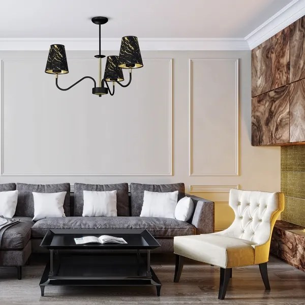 Lustră pe tijă HERMES 3xE27/60W/230V