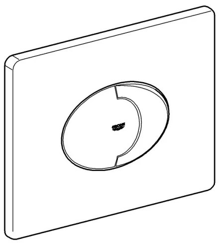 GROHE 38506SH0 - Placă de acționare SKATE AIR 156 × 197 mm, albă