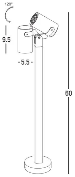 Lampă de exterior Zambelis E325 1xGU10/15W/230V IP54 antracit