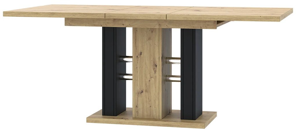 Masă de sufragerie Wamo (artisan + Negru) (pentru 6 până la 8 persoane). 1055272