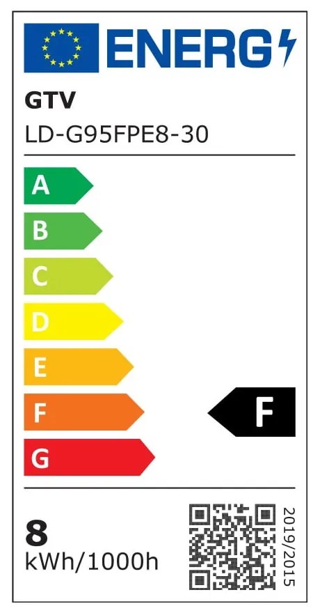 Bec cu filament E27, cu lumină albă caldă 8 W – GTV