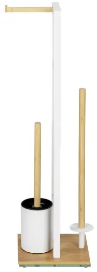 WENKO 26214100 - Set pentru WC RIVALTA 18x70 cm maro/alb