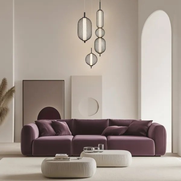 Lustră LED suspendată pe cablu PUMA, 10W, 230V, Ø20 cm, negru