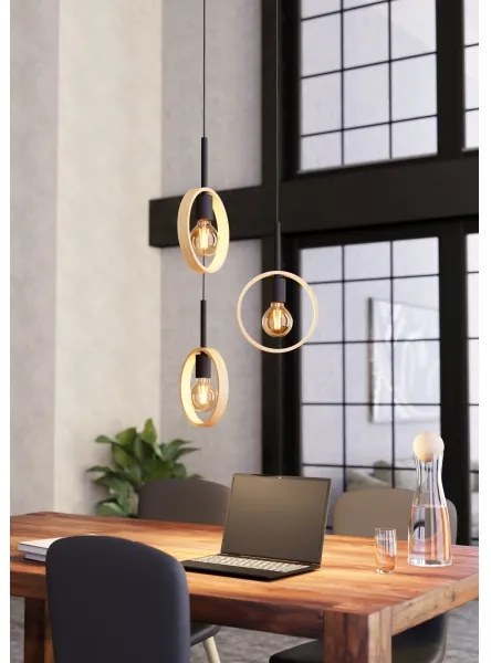 Lustră pe cablu IPSDEN 3xE27/40W/230V Eglo 43551