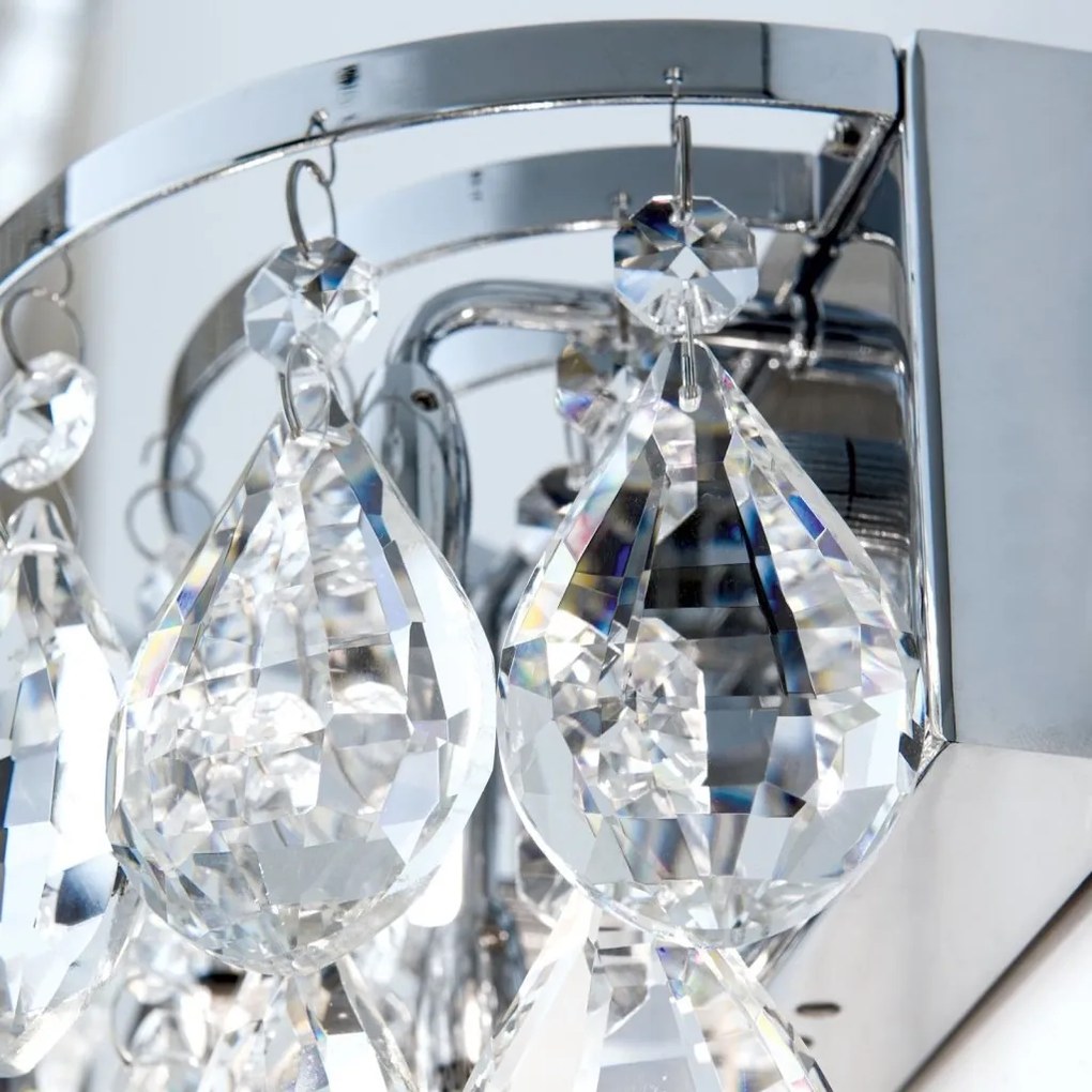 Aplica de perete cristal K9 design elegant CELESTE crom