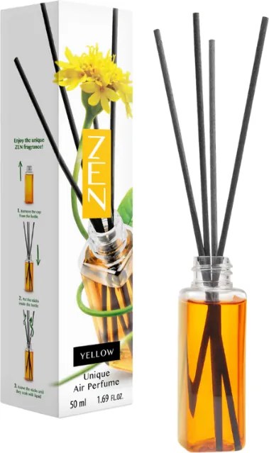 Difuzor aroma cu betisoare ZEN YELLOW 50 ml