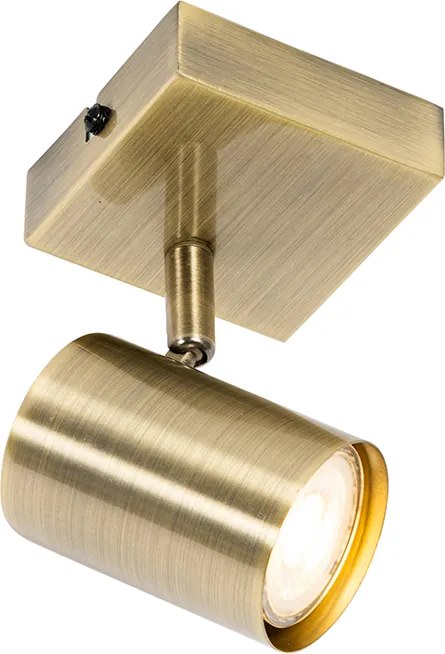 Spot modern bronz reglabil pătrat - Jeana