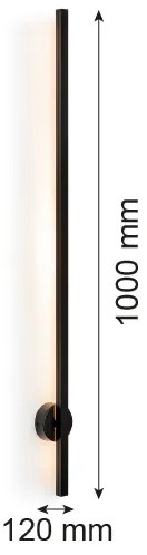 Aplică LED ASSE LED/10W/230V neagră Argon 8051