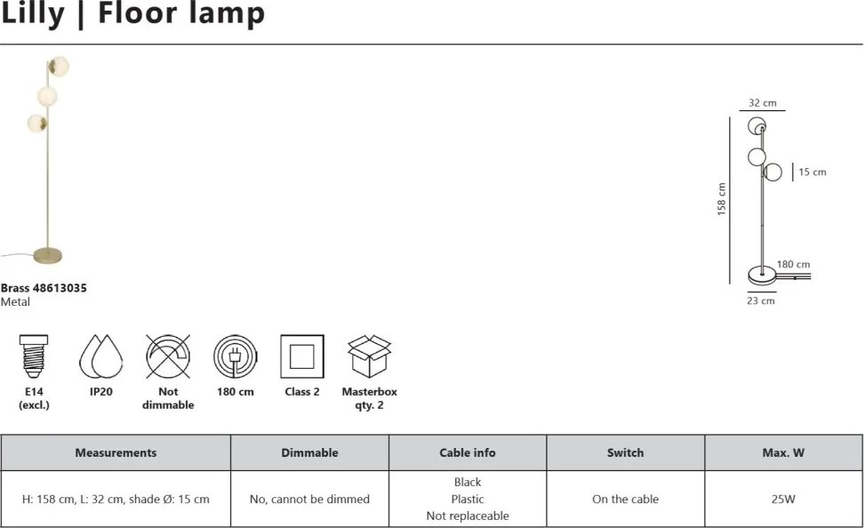 Lampadar design nordic modern Lilly