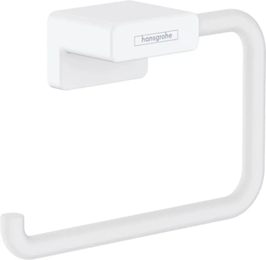 Suport hartie igienica Hansgrohe AddStoris Q alb mat