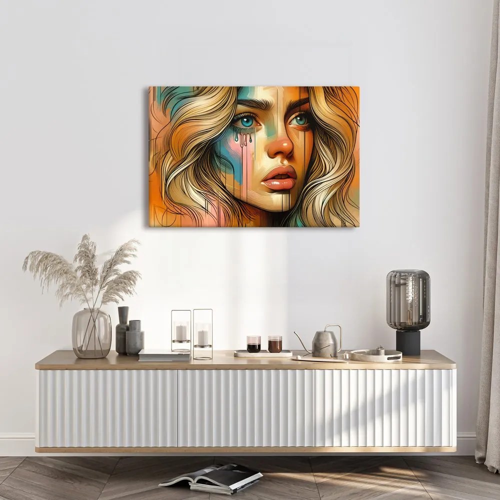 Tablou portret modern de femeie