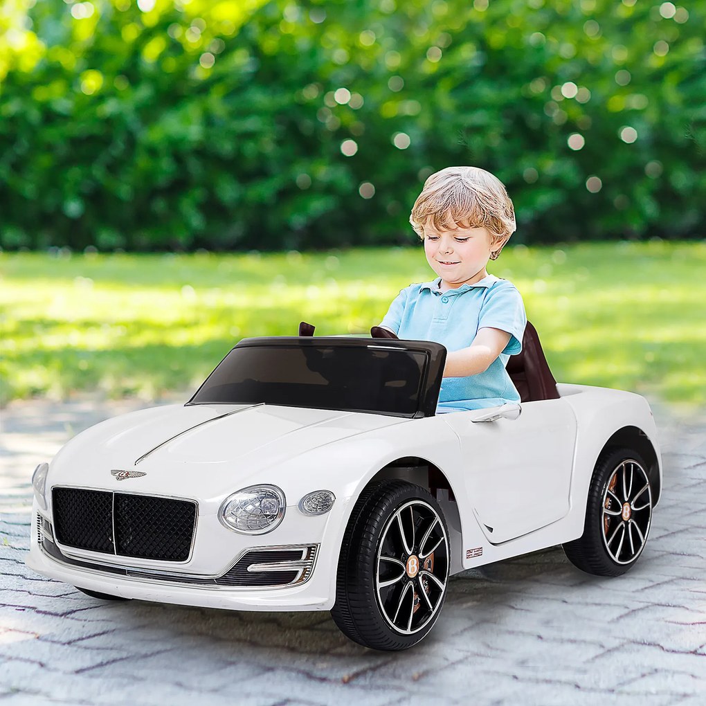HOMCOM Mașinuță Electrică pentru Copii Model Bentley, Cu Lumini și Sunete, 108x60x43cm | Aosom Romania