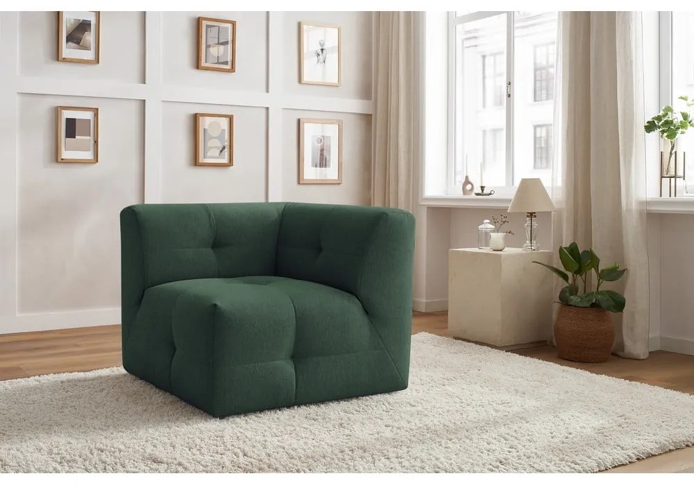 Modul pentru canapea verde închis Kleber - Bobochic Paris