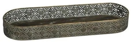 Tava Kassia din metal, auriu, 41x13 cm