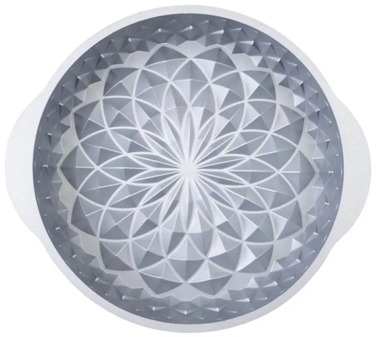 Tava de copt Dr.Oetker Mandala 2557, 26 cm, Rotunda, Aluminiu turnat, Roz auriu