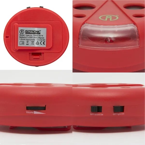 Repelent cu iluminare LED pentru rozătoare 2xAAA buburuză