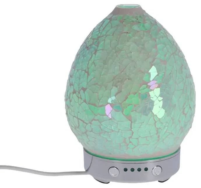 Lampa de masa cu difuzor aromaterapie Mozaic Bianco h 16 cm