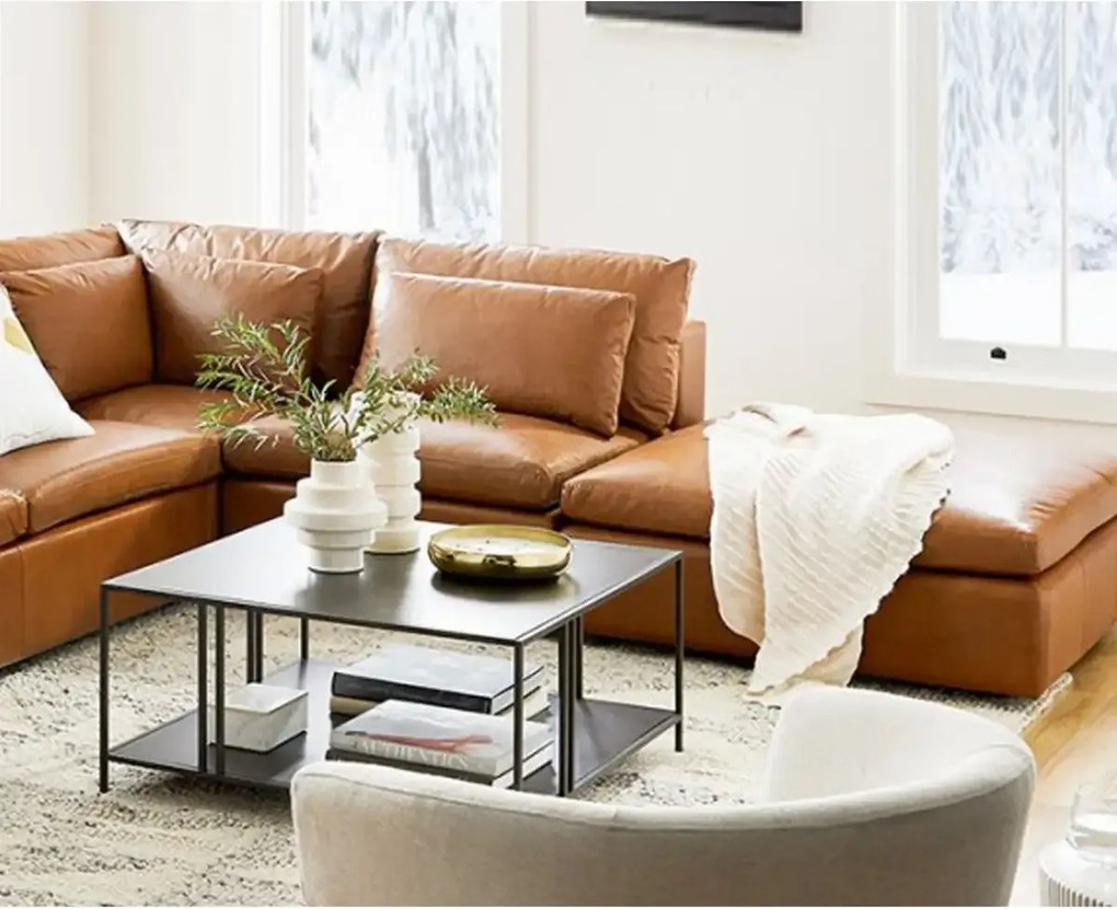 Masa de cafea Deco Homs,seria D-710,80 x 80x 40 cm, negru,0015