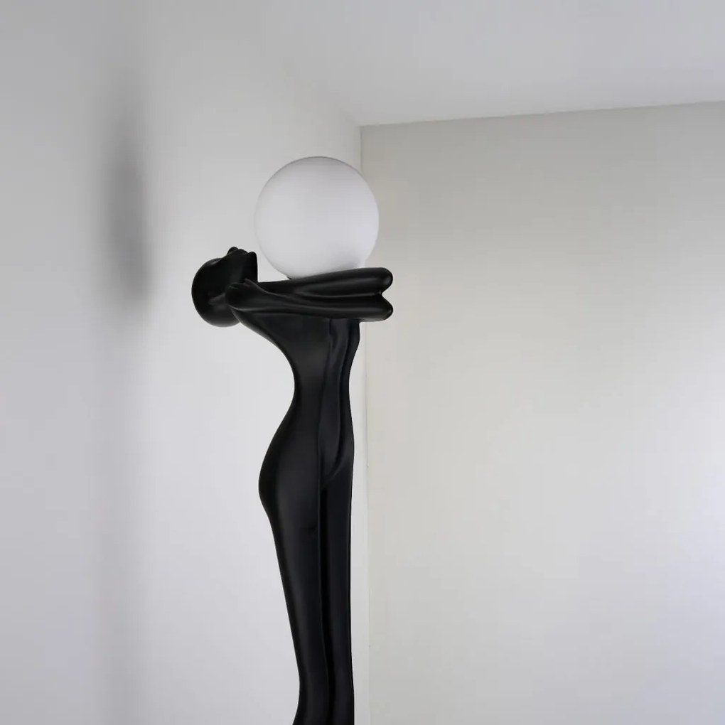 Figurina design decorativ cu iluminat HESTIA BLACK