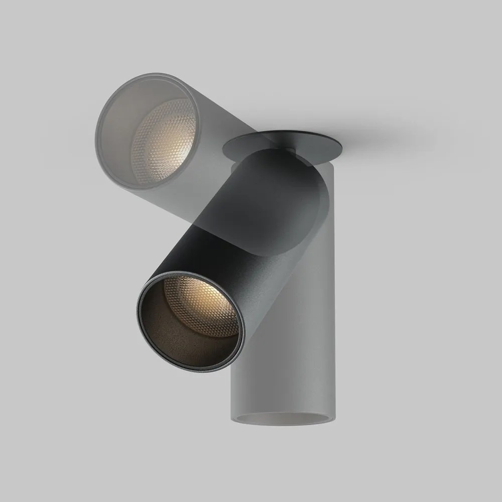 Spot LED incastrabil design tehnic FOCUS 3000K negru
