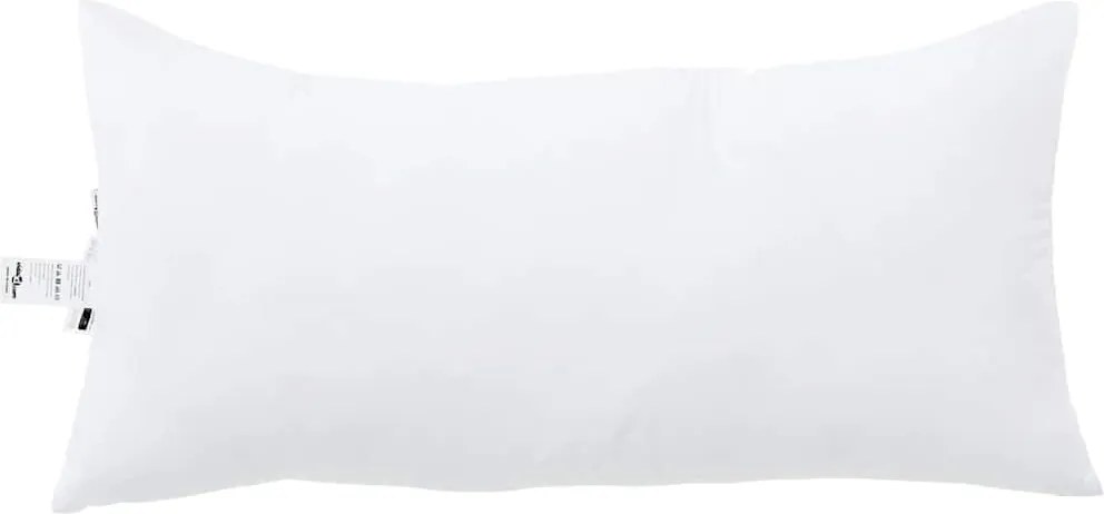 vidaXL Pernă cu pernă 2 pcs Alb 61 x 41 x 20 cm Poliester