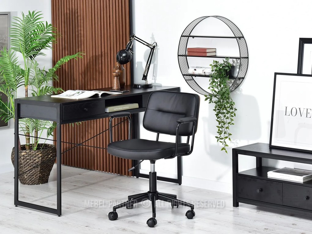 Scaun Henro (nuc închis + negru). 1109943
