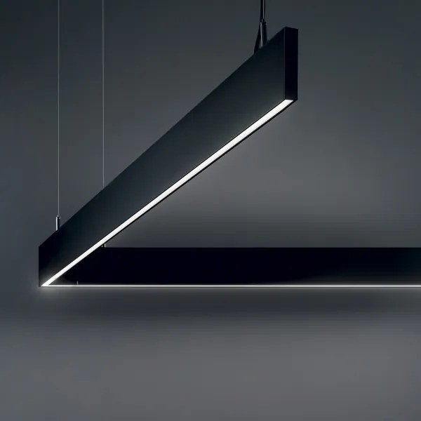Ideal Lux - Lustră LED suspendată LINUS, 32W, 230V, 3000K, CRI 90, 120 cm, negru