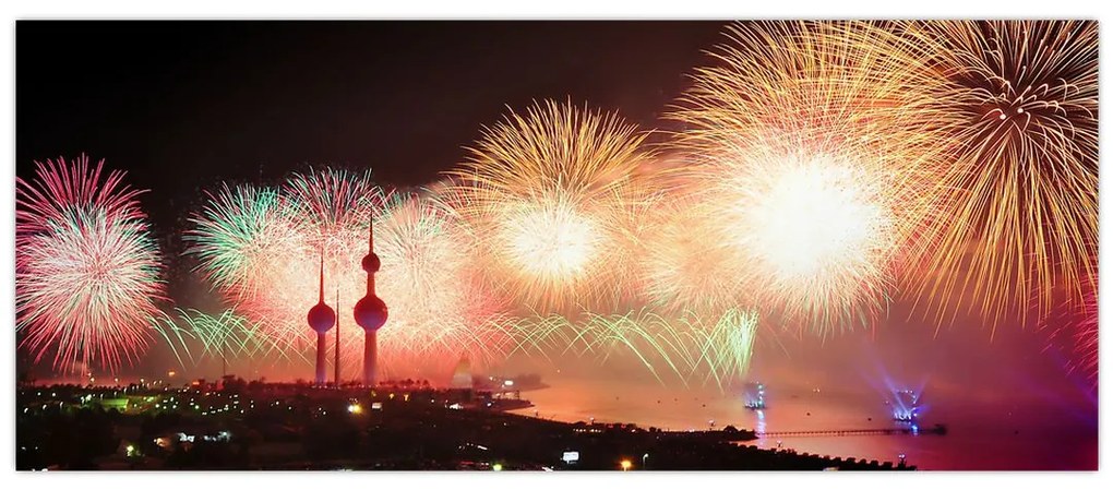 Tablou cu artificii (120x50 cm)