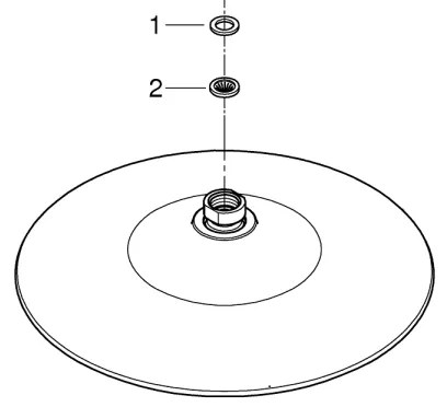 GROHE 26455000 - Cap de duș EUPHORIA 260, 260 mm, crom lucios