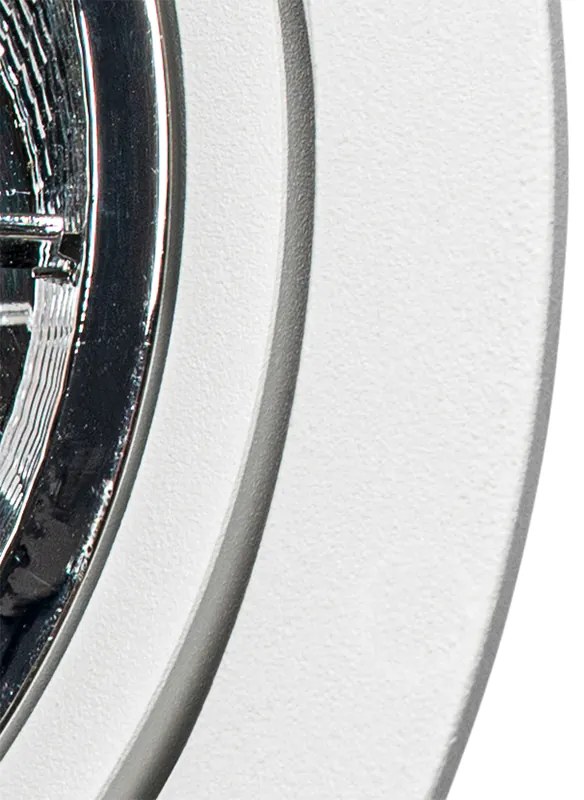 Spot încastrat inteligent rotund alb reglabil, inclusiv Wifi GU10 111m - Chuck 111