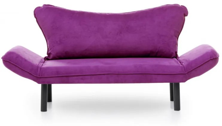 Canapea Extensibilă cu 2 Locuri Chatto, 140 x 70 x 65 cm, Mov