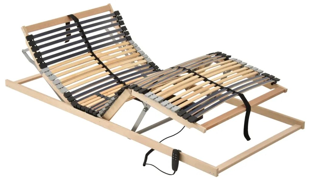 vidaXL Bază de pat electrică cu șipci, 42 șipci, 7 zone, 80 x 200 cm