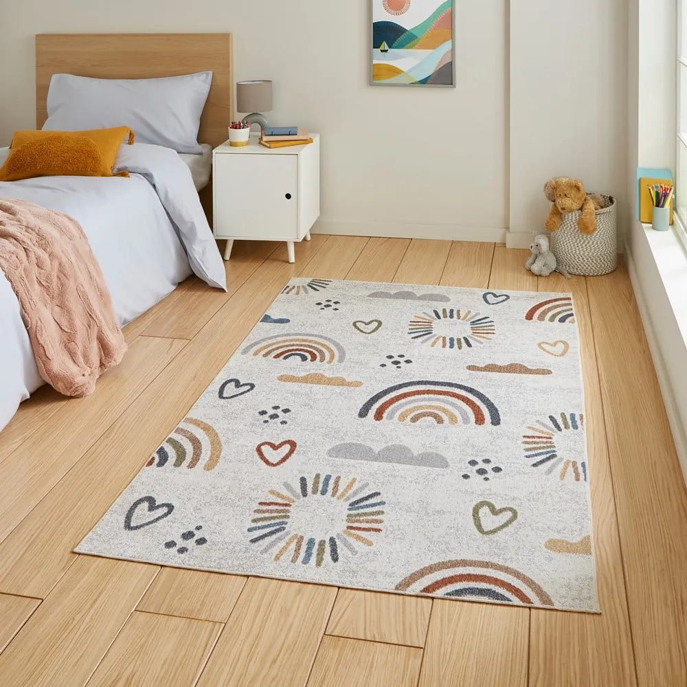 Covor pentru copii crem 120x170 cm Vida Kids Rainbow – Think Rugs