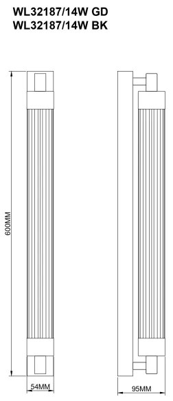 Zuma Line 003064-034731 - Aplica de perete KALIA LED/14W/230V alamă