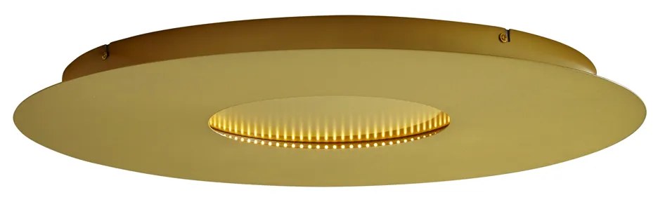 Plafonieră modernă aurie 60cm incl. LED cu 3 trepte de intensitate luminoasă - Morning