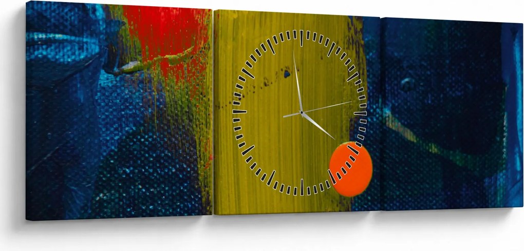 Tabloul culorilor (cu ceas) (90x30 cm)